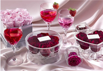 Une boîte de roses en acrylique à vente chaude pour le Double 11 Shopping Festival