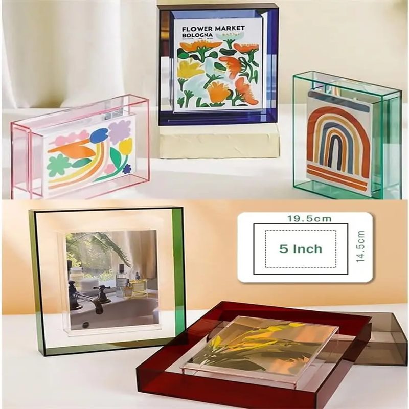 rainbow acrylic photo frame