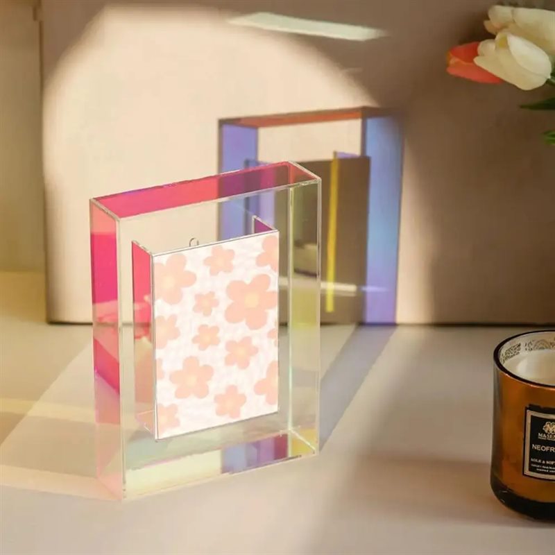 multicolor acrylic picture frame