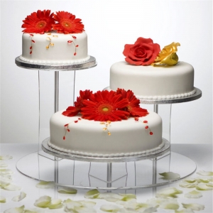 Affichage de gâteau acrylique