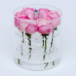 boîte à fleurs acrylique