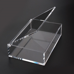 yageli forme carrée boîte acrylique transparente 