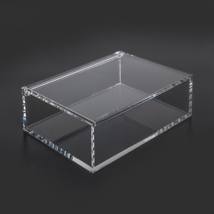 yageli forme carrée boîte acrylique transparente