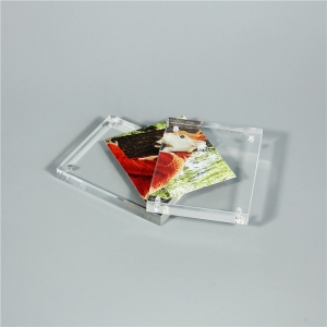 Cadre photo magnétique en acrylique transparent 