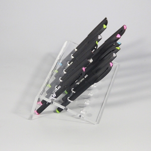 Présentoir de stylo en acrylique transparent pour bureau 