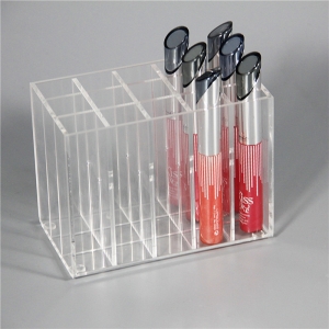 présentoir de rouge à lèvres acrylique