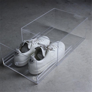 Boîte à chaussures en acrylique transparent