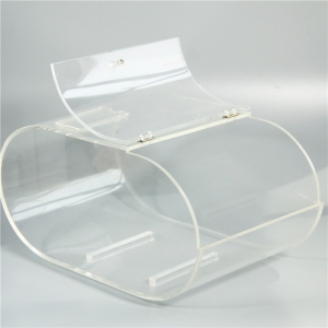 Boîte acrylique avec charnière couvercle transparent pour bonbons 