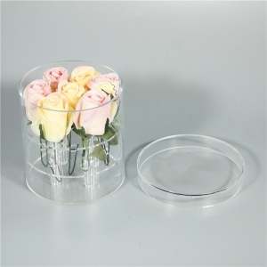 7 roses rondes personnalisées en acrylique 