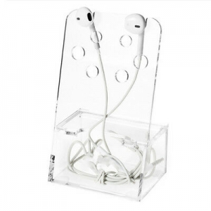 porte-écouteurs en acrylique pour accessoires de téléphones mobiles 