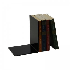serre-livres en acrylique plexiglass en acrylique noir pour livres 