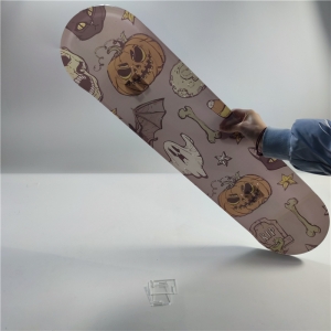 Vente en gros planche de skateboards en lucite acrylique mural 