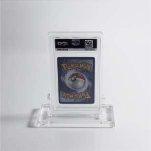  Yageli nouveau pokemon Boîte de boîtier d'affichage simple PSA acrylique avec base 