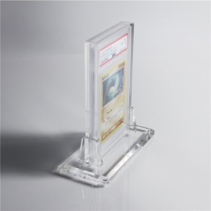 Wholesale acrylique PSA Cas d'affichage de la carte graduée avec une base 