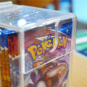 Nouveau design en gros Pokemon Boîtier de boîtier de boîtier d'appoint en acrylique Booster Pack 