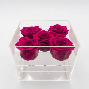 Boîte de 12 roses acryliques