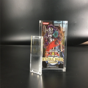pokemon yugioh mtg cartes booster pack étui acrylique magnétique transparent 
