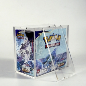 Boîte de jeu transparente en acrylique Pokemon avec couvercle intégré 
