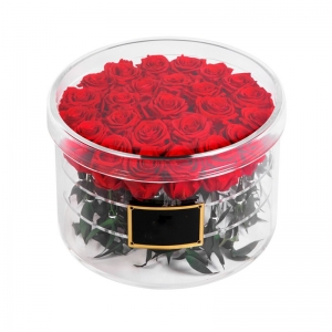 boîte de rose acrylique en gros