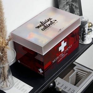 Armoire à pharmacie en acrylique Lucite personnalisée de luxe
 