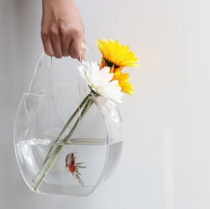 Vase en verre acrylique Sac fourre-tout Fish Tank 