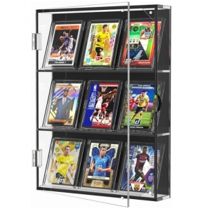 Étui de boîte de cartes à collectionner de sport en acrylique en gros
     