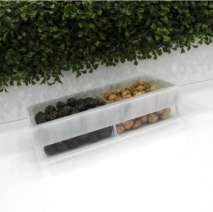 Plateau sectionnel diviseur en lucite 