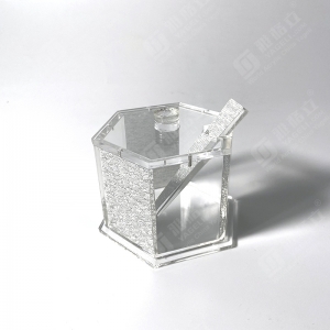 Rosh Hashana lucite Miel Plat Pour 