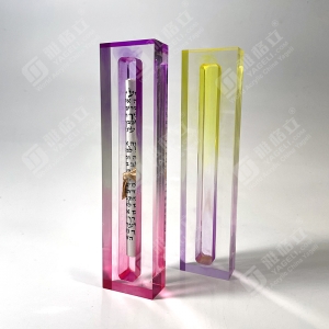 Étui mezuzah acrylique lucite coloré personnalisé pour Judaica juif 