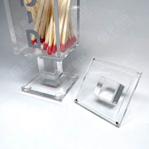 Support personnalisé de besamim d’allumette de lucite de Judaica Shabbat 