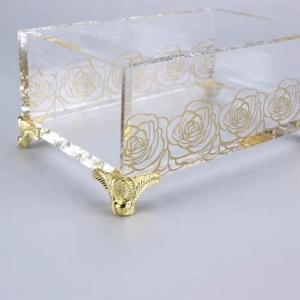 Boîte de rangement pour organisateur de bijoux en acrylique 