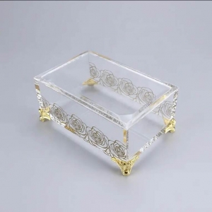 Boîte de rangement pour organisateur de bijoux en acrylique 