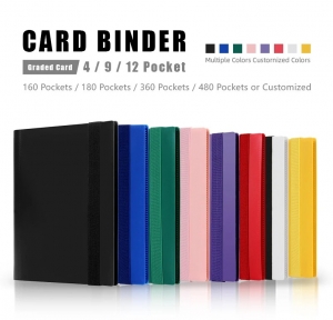 Classeur à cartes TCG MTG avec logo personnalisé PU 9 pochettes 