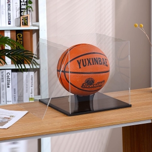 Étui de support de basket-ball en acrylique protégé contre les UV 