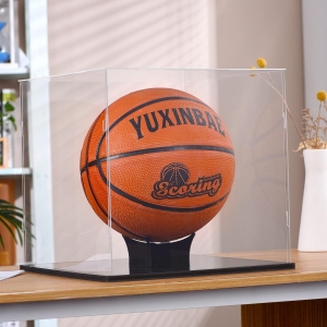 Étui de support de basket-ball en acrylique protégé contre les UV 