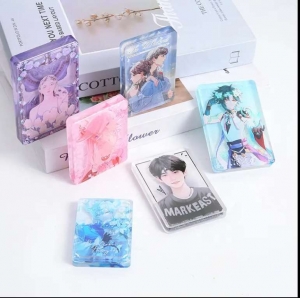 Voyageur liquide acrylique personnalisé en gros de sables mouvants d'anime 