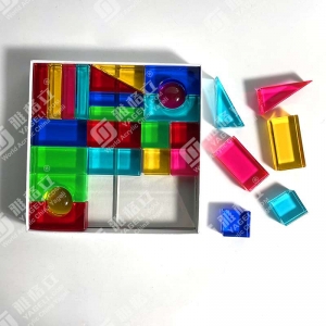 Vente en gros Ensemble de cubes de pierres précieuses en acrylique OEM 