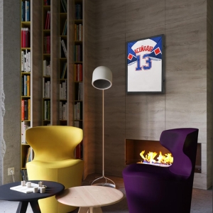 Vitrine murale pour maillots de sport 