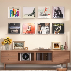 Étagères murales pour disques vinyles 