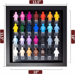 Boîte d'ombre noire 10x10 pour figurines miniatures 