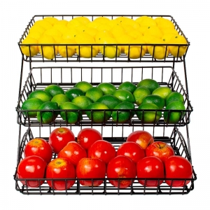 Support de corbeille à fruits en métal à plusieurs niveaux