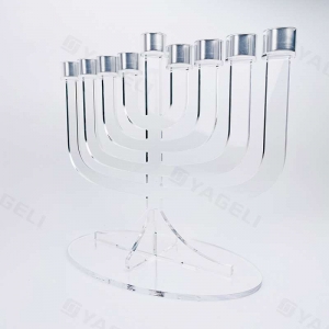 Bougeoir menorah juif en acrylique, vente en gros 