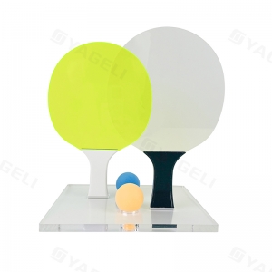 Ensemble de raquettes de ping-pong en acrylique Neon Custom Luxe avec base 