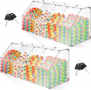 Distributeur de nourriture au détail transparent