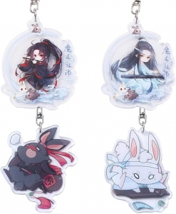 Acrylique personnalisé toutes sortes de porte-clés de dessins animés