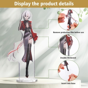 Standees en acrylique avec personnages fabriqués par des fans 