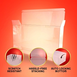2 pack - boîtier en plastique pour animaux de compagnie de 0,40 mm 