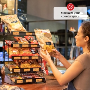Étagère à collation et rack à puce pour les magasins 