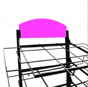 Rack d'affichage debout de plancher métallique premium 