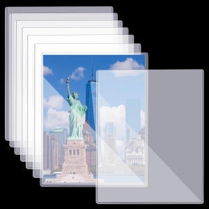 Protégeurs de magazines de page de papier en plastique dur 